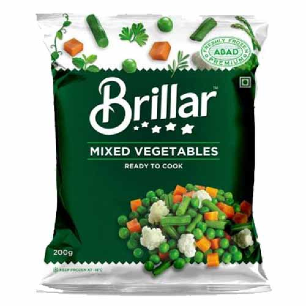 Brillar Mixed Vegetables Ready To Cook 500g