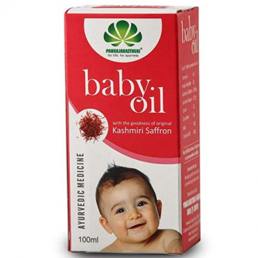 Pankajakasthuri Baby Oil With Kashmiri Saffron 100ml