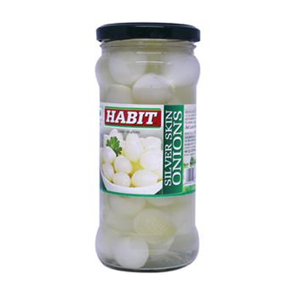 Habit Silver Skin Onions 350g