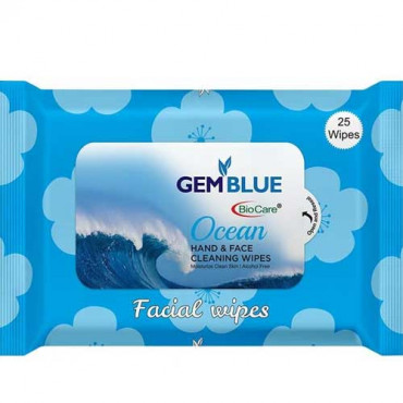 Biocare Gemblue Ocean Facial Wipes 25N