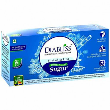 Diabliss Diabetics Sugar 200g (40 x 5g Sachets)