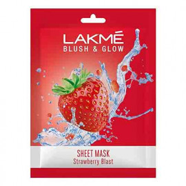 Lakme Blush & Glow Strawberry Blast Sheet Mask 25ml