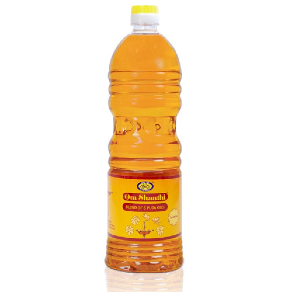 Om Shanthi Puja Oil Jasmine 1 ltr