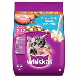 Whiskas Junior 2-12 Months Ocean Fish Flavour With Milk 3 Kg