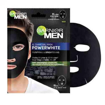 Garnier Men Power White Charcoal Mask (XL Size) 28g