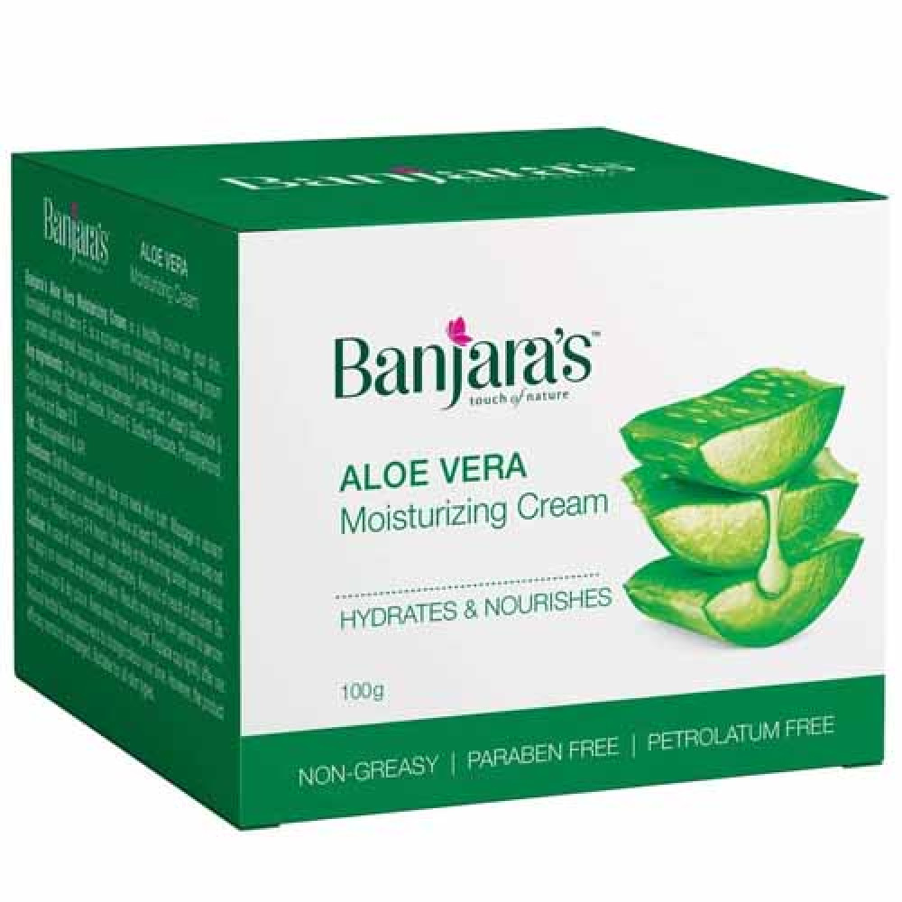 Banjaras Aloe Vera Moisturizing Cream 100g