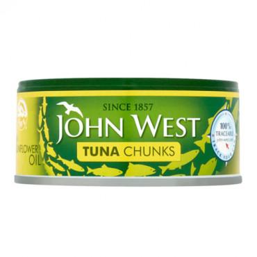 John West Tuna Chunks In Sunflower Oil 145g