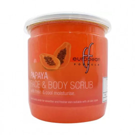 European Papaya Face & Body Scrub with Fresh & Cool Moisturise 500ml