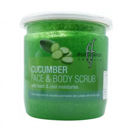 European Cucumber Face & Body Scrub with Fresh & Cool Moisturise 500ml