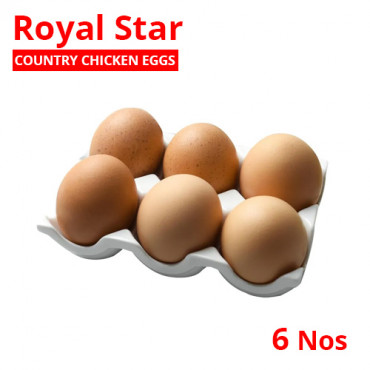 Royal Star Country Chicken Eggs 6 Nos