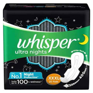 Whisper Ultra Night XXXl 20 Pads