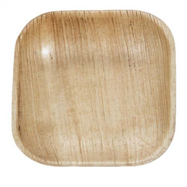 Papla Shallow Palm Square Bowl 4"x4" (Pack Of 25)