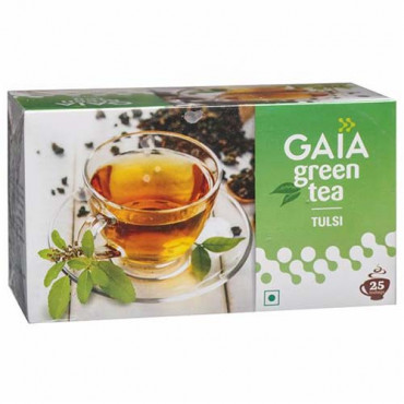 Gaia Green Tea Tulsi 25 Bags (BUY 1 GET 1)