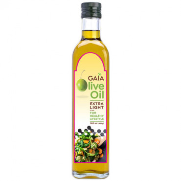 Gaia Olive Oil Extra Light 500ml (457g)(Bottle)