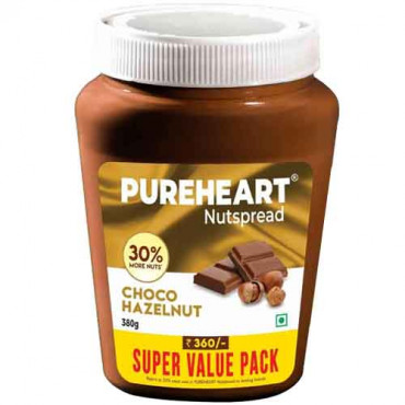 Pure Heart Nutspread Choco Hazelnut 350g + 50g