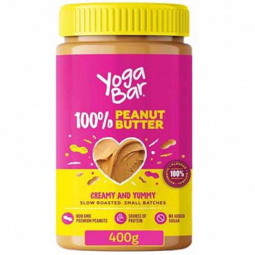 Yoga Bar 100% Creamy & Yummy Peanut Butter 400g