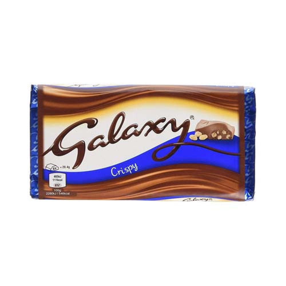 Galaxy Crispy Milk Chocolate Bar 102g