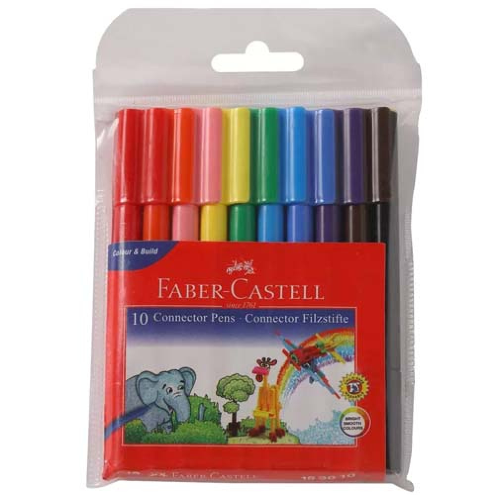 Faber Castell 10 Connector Pens Connector Filzstifte 