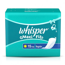 Whisper Maxi Fit Regular 15 Pads