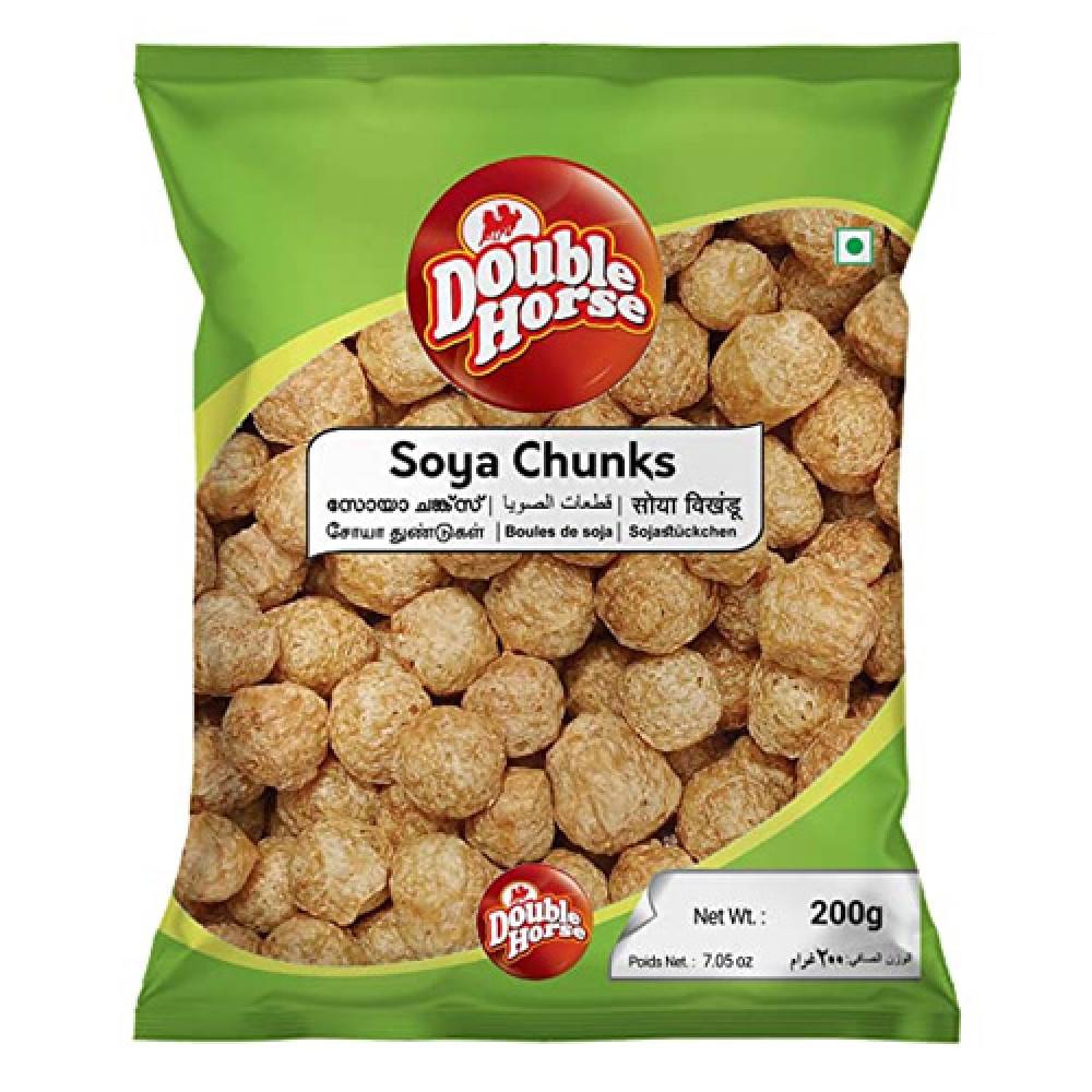 Double horse soya chunks 200 gm