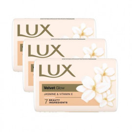 Lux Velvet Glow Jasmin & Vitamin E Soap (150g x 3)