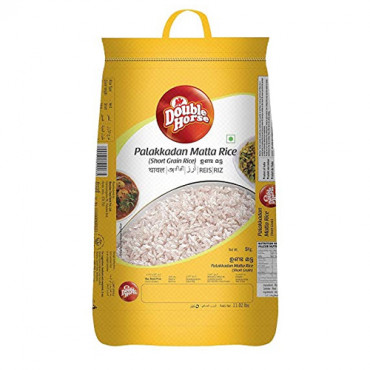 Double Horse Palakkadan Unda Matta (Short Grain) Rice 5 Kg