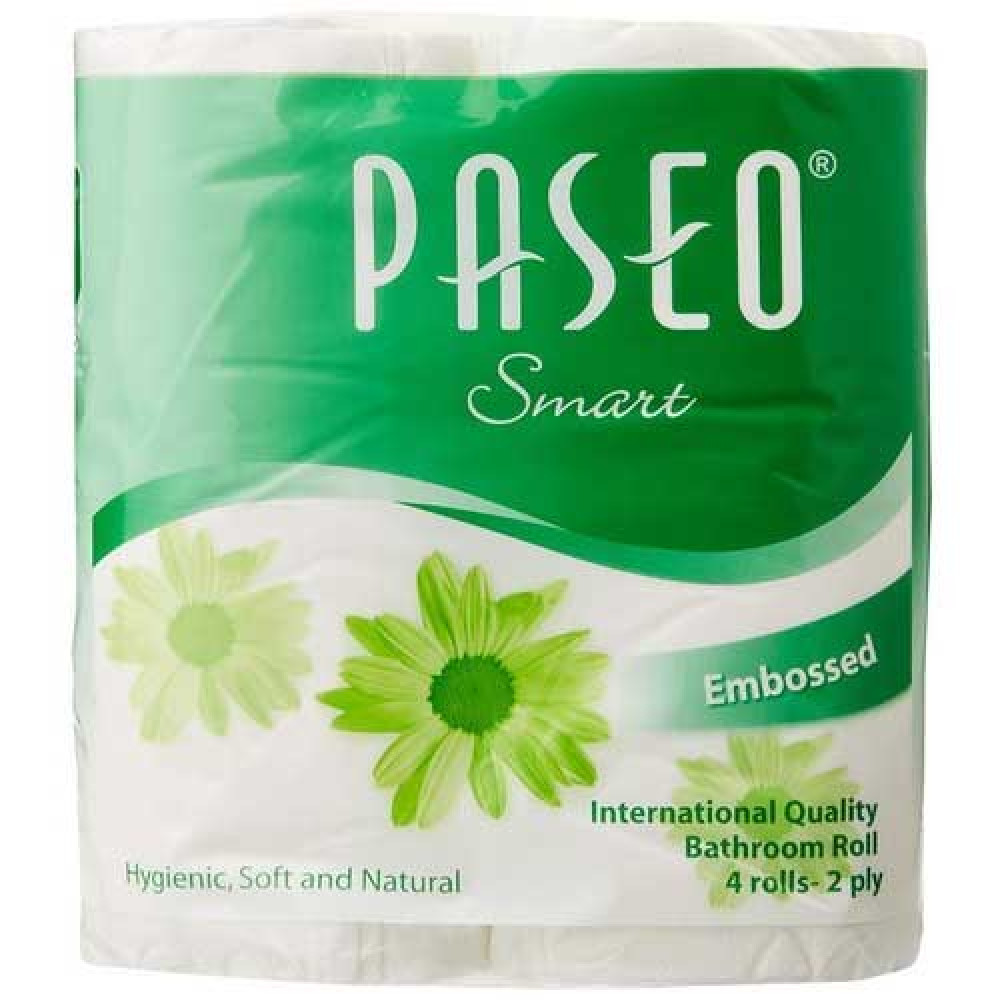 Paseo Embossed Bathroom Roll 4 Rolls 2Ply (9.9cm x 11cm)