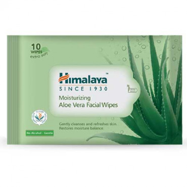 Himalaya Moisturising Aloe Vera Facial Wipes 10N