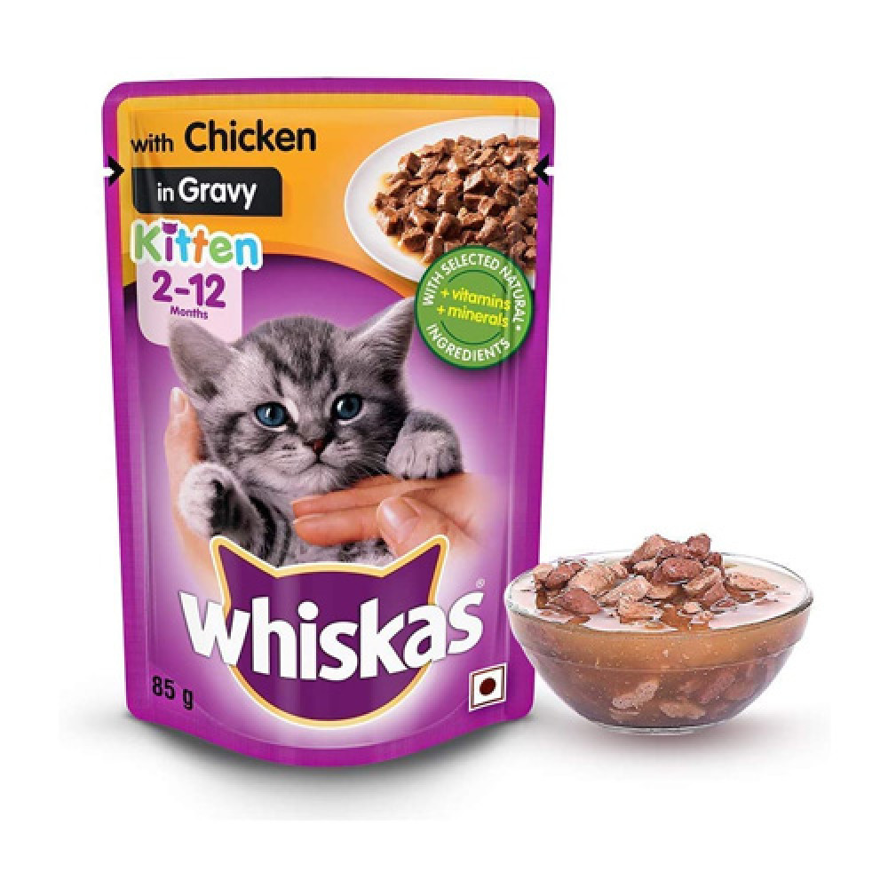 Whiskas Gravy With Chicken 2-12 Months 85g