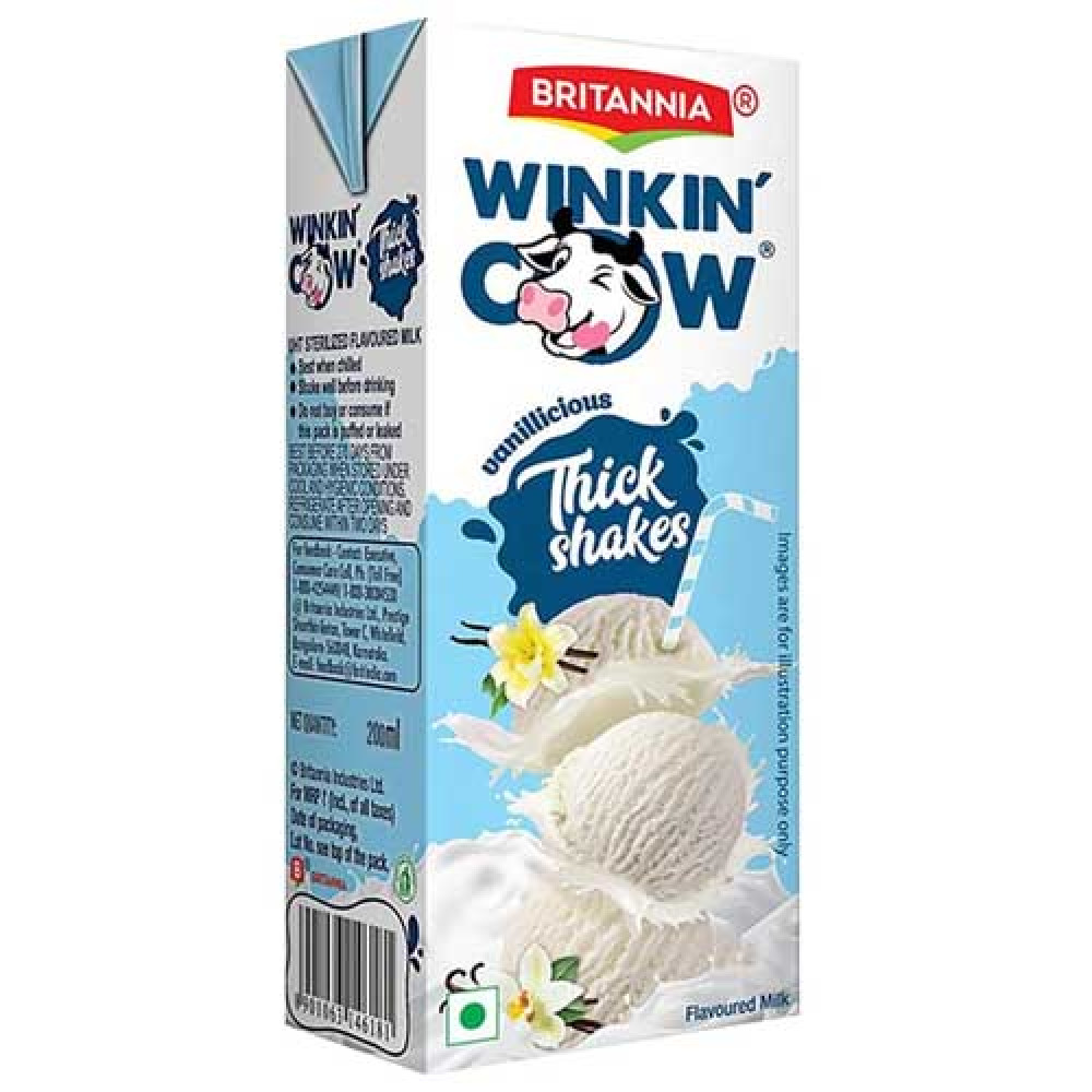 Britannia Winkin Cow Vanillicious Thick Shake 180ml