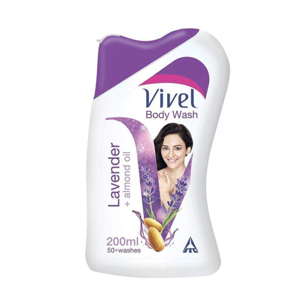 Vivel Body Wash Lavender + Almond Oil 200ml