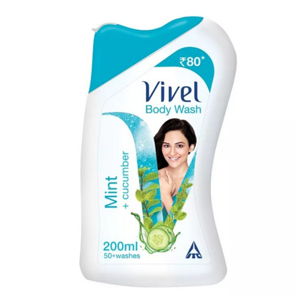 Vivel Body Wash Mint + Cucumber 200ml