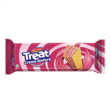 Britannia Treat Creme Wafers Strawberry 55g