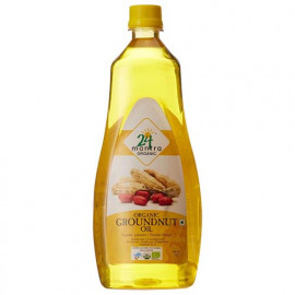 24 Mantra Organic Groundnut Oil 1 Litre (910g)(Bottle)