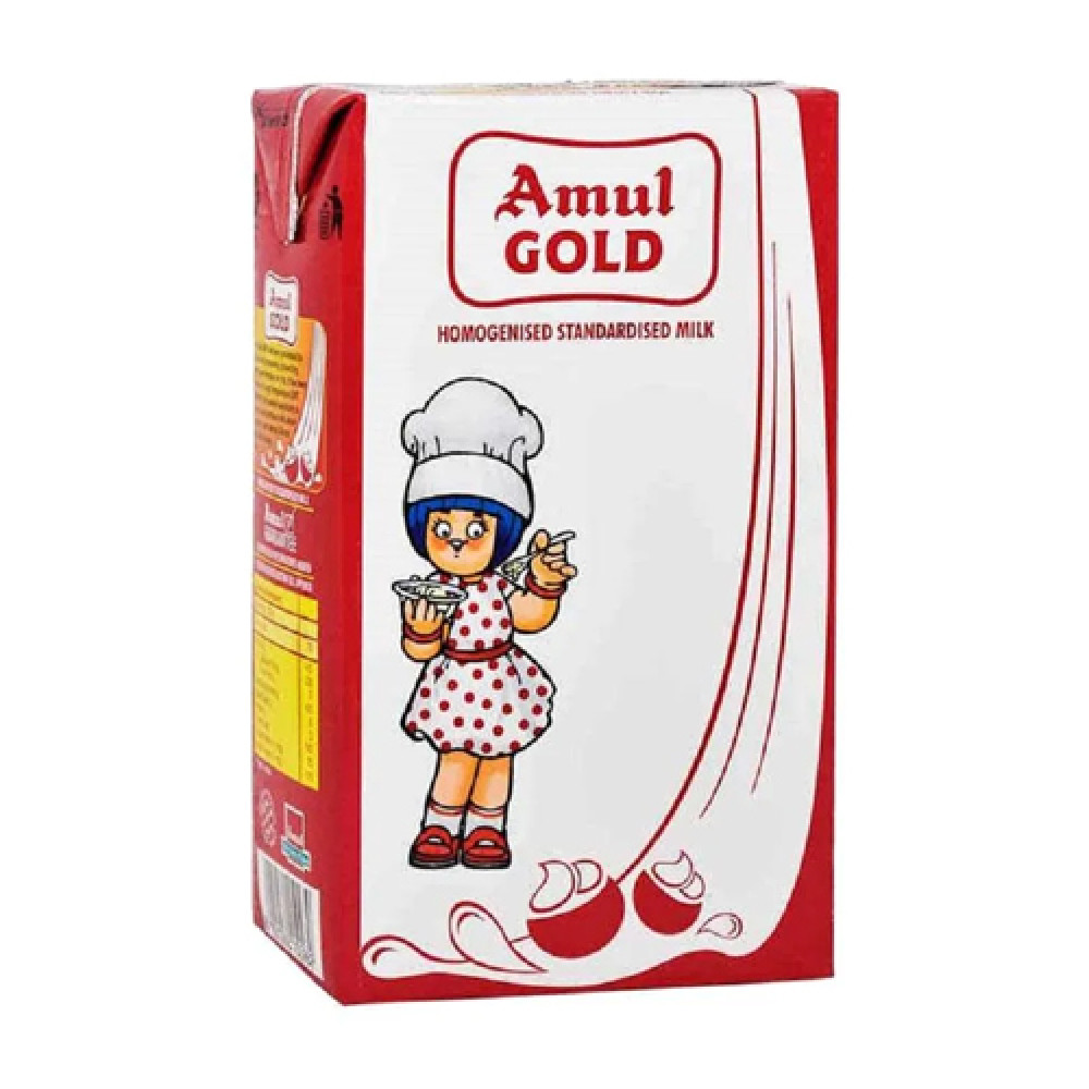 Amul Gold Homogenised Std Milk 1 Ltr