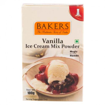 Bakers Ice Cream Mix Powder Vanilla 100g