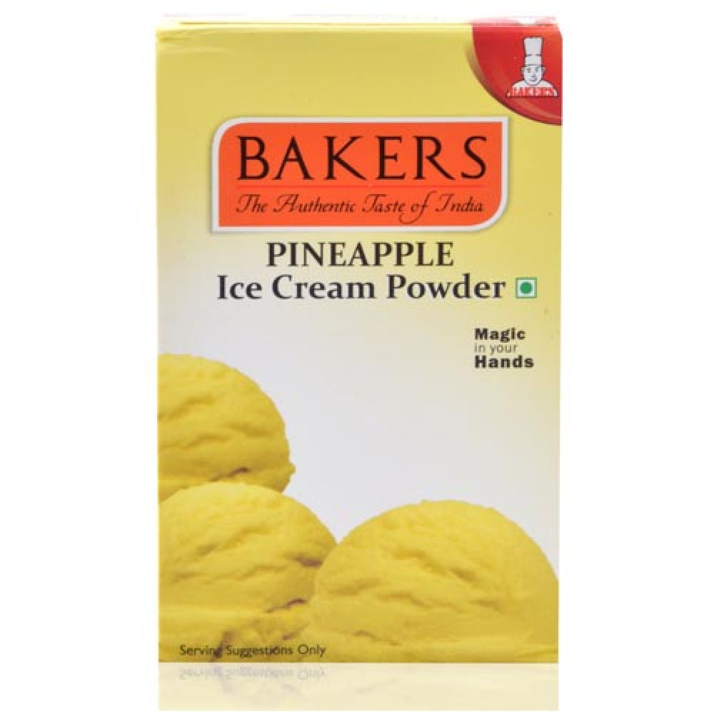 Bakers Ice Cream Mix Powder Pineapple 100g