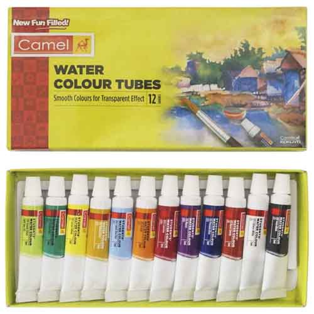 Camel Water Colour Tubes 12 Shades