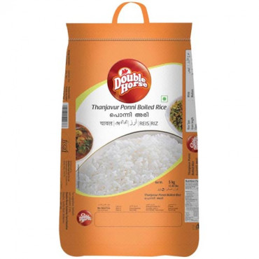 Double Horse Thanjavur Ponni Boiled Rice 5 Kg