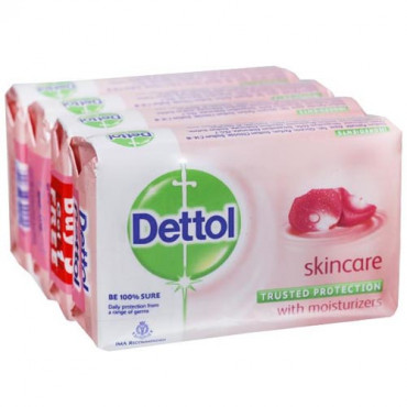 Dettol Skin Care Soap (125g x 4) + 125g Free