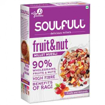 Soulfull Fruit & Nut Millet Muesli 90% Whole Grains 400g