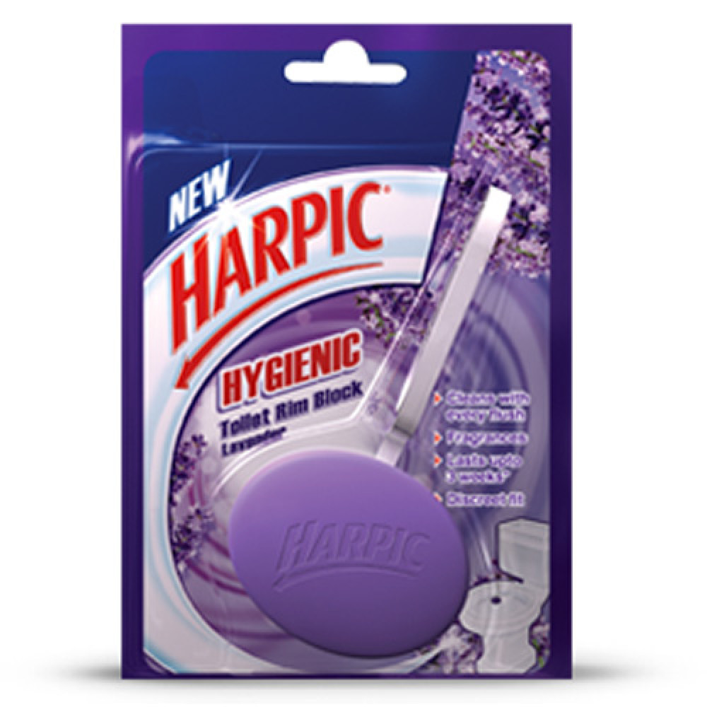 Harpic Hygienic Toilet Rim Block Lavender 26g