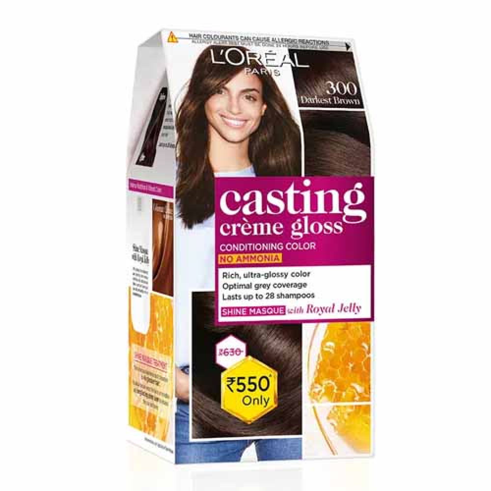 Loreal Casting Cream Gloss 300 Darkest Brown