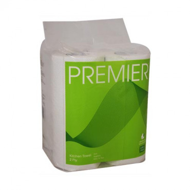 Premier Kitchen Towel Roll 2 Ply 2 In 1 Pack (23cm x 21cm)