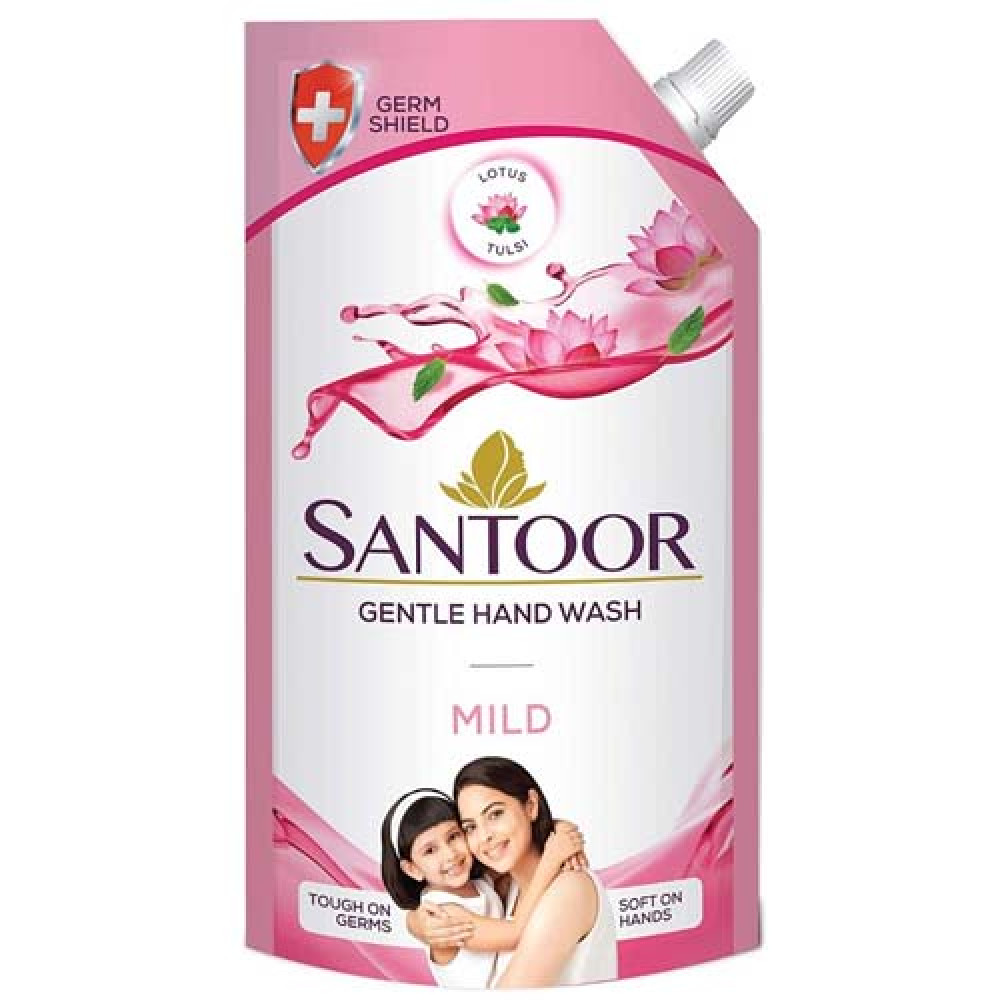 Santoor Lotus & Thulasi Mild Handwash 675ml (Pouch)