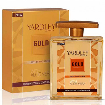 Yardley London Gold After Shave Lotion With Aloe Vera 100ml 